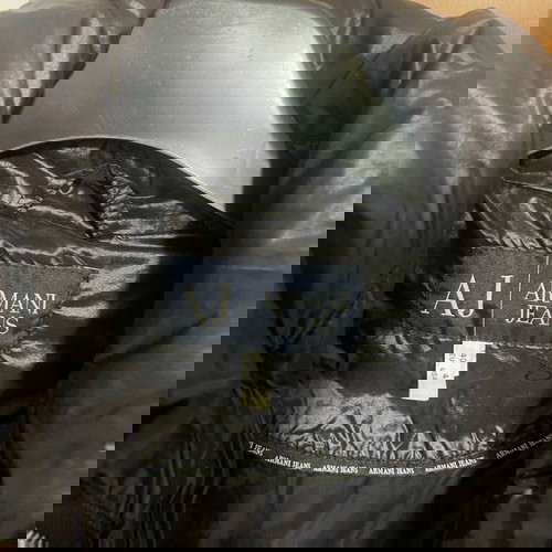 Μπουφάν μακρύ Armani Jeans σαν καινούργιο με ζώνη, φουσκωτό παλτό