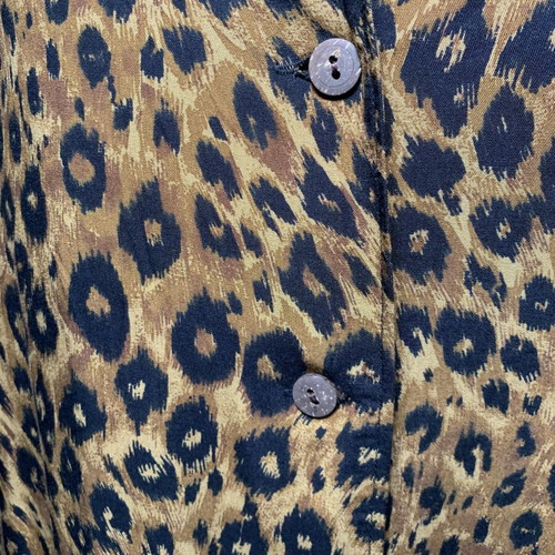 Leopard Print Shirt Tunic new, size M-L, viscose fabric