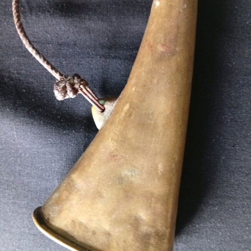 Hunting horn brass 28 cm used