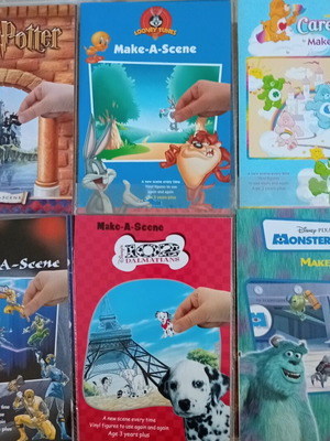 Make-A-Scene Retro Game Set Vintage 2000s with Reusable Stickers