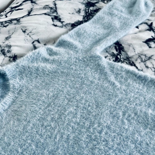 Wool sweater babyblue excellent condition, size XS