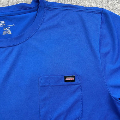 Dickies Bright Blue Pocket Tee 2XT Oversized Y2K Workwear Streetwear