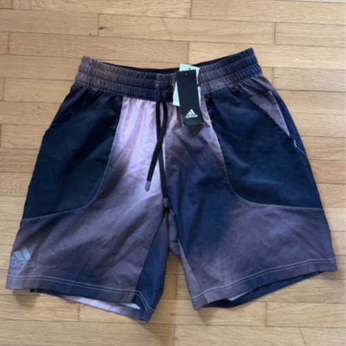 Adidas Melbourne Tennis shorts, grey and purple, size M