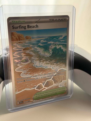Surfing Beach (CRI 114) Pokemon TCG card like new