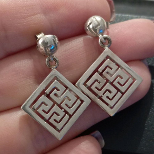 Silver 925 vintage dangle earrings like new