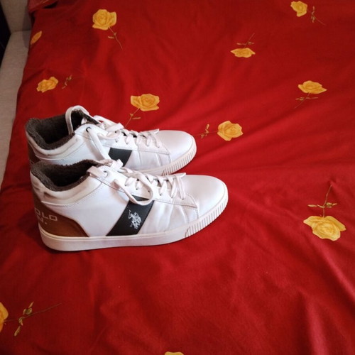 Polo Ralph Lauren men's sneakers boots like new, waterproof, fur lined, size 45, white