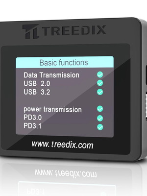 Treedix USB Cable Tester 2.4-Inch Color Display, New