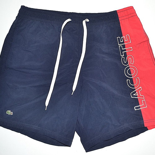 Lacoste swim shorts size 4, blue and red