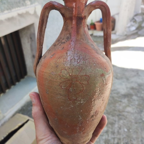 Authentic Samian Ceramic Stamna 23cm used, traditional folk art