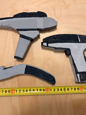 Star Trek Decorative Phaser Set of 3 pieces