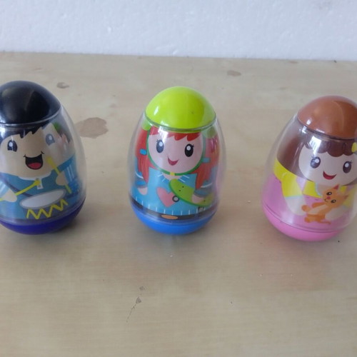Hasbro Playskool Weebles figures pack of 3 used