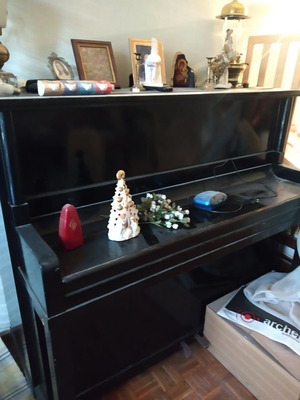 August Forster piano used, black, Leipzig, needs tuning