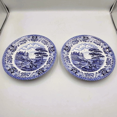 ARNIK Blue/White Ceramic Plates Used