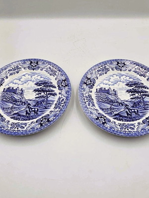 ARNIK Blue/White Ceramic Plates Used