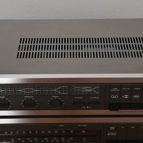 NEC sound system used with turntable, amplifier, radio, equalizer