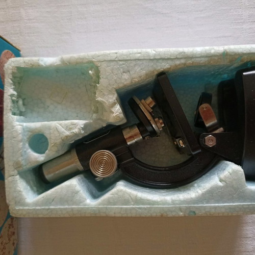 Vintage children's microscope used from 1960