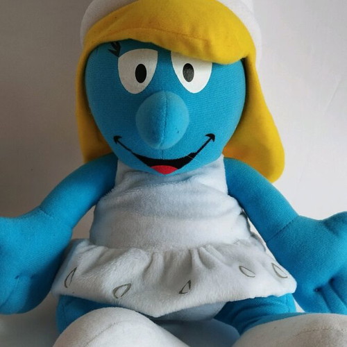 Smurfette plush large 50 cm used