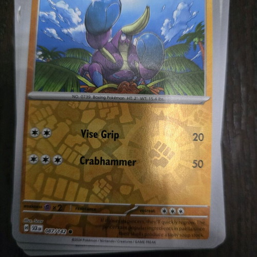 Crabrawler Pokemon card new