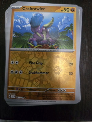 Crabrawler Pokemon card new