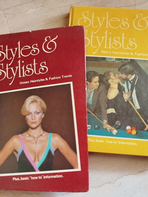 Styles & Stylists hairdressing catalogs used, 2 volumes