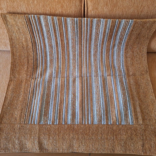 Chenille fabric throws like new, set of 3 for sofas and armchairs
