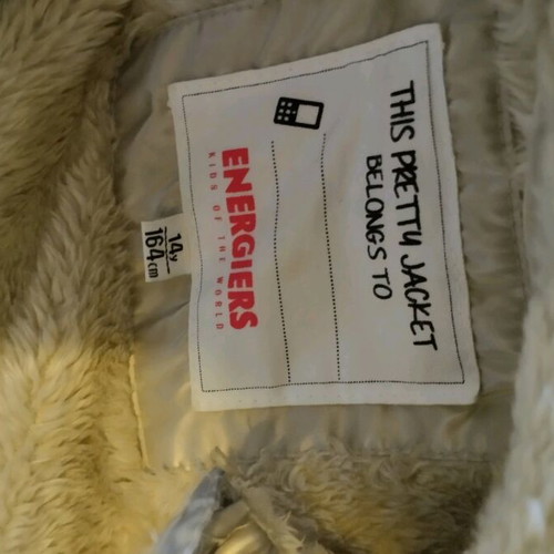 Energiers kids jacket used, silver, for 14-year-old girl