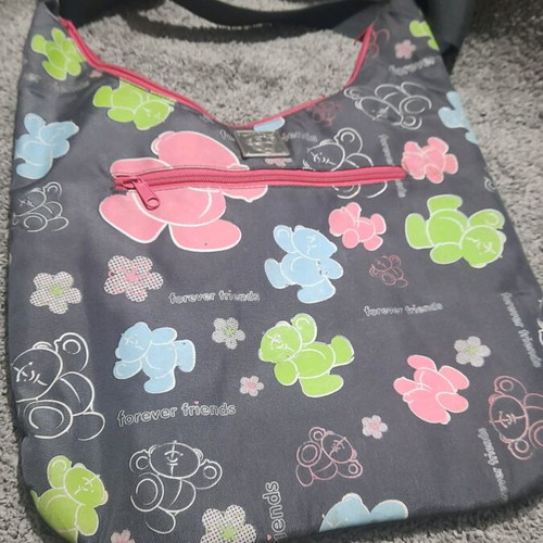 Forever Friends shoulder bag children's like new, gray multicolor