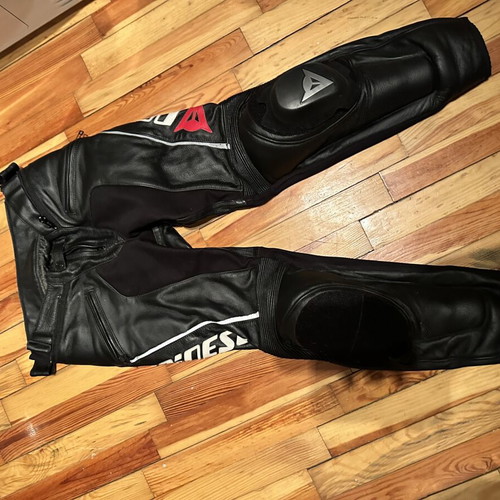 Dainese leather motorcycle pants size 48