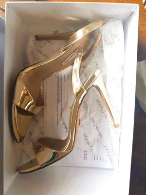 Guy Laroche γόβες χρυσαφί σαν καινούργιες, μέγεθος 40