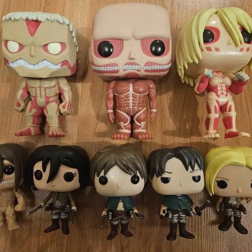 Anime Funko Pop collection with Attack on Titan, Naruto, Tokyo Ghoul, One Piece and more