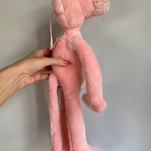 Pink Panther plush toy vintage 2000 used, 41 cm