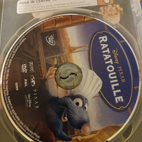 Ratatouille DVD used, English Spanish subtitles