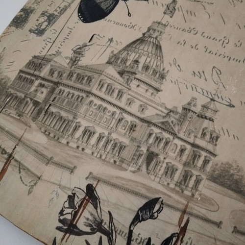 Vintage frame used for retro style decoration
