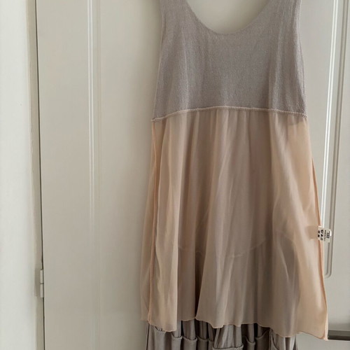 Midi dress like new, beige, size M