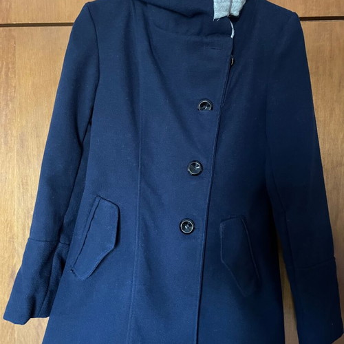 Women's coat like new, gray and blue, size S
