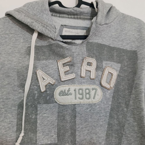 Grey hoodie sweatshirt used, size M