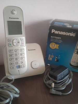 Panasonic KX-TG6811 cordless home phone, silver