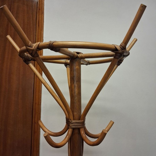 Wooden coat rack used