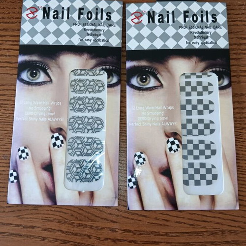 Nail stickers new, 2 sheets with 10 pieces each
