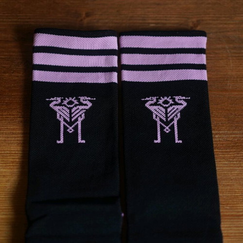 Lionel Messi #10 Socks pink/black new, one size