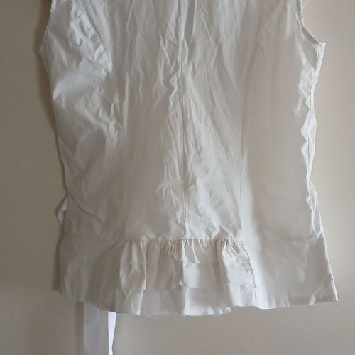 Sweet Rebel white wrap blouse, women's L