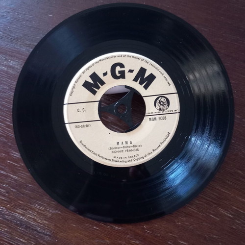 45 RPM record Connie Francis pop single like new