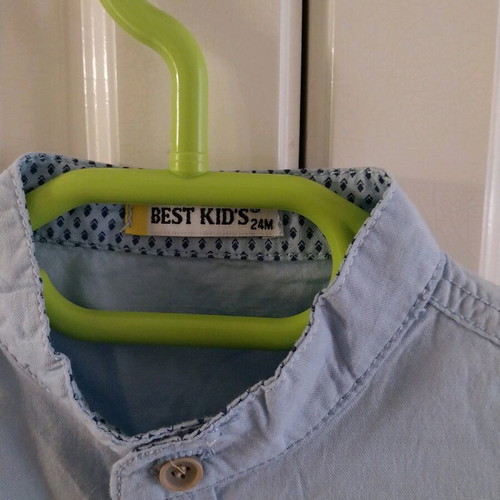 Children's blue shirt like new, size 24 months