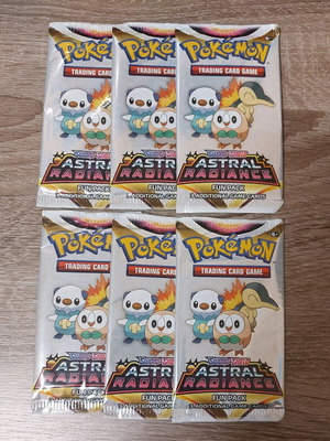 Pokemon TCG Sword & Shield Astral Radiance fun packs καινούργια, πακέτο 6