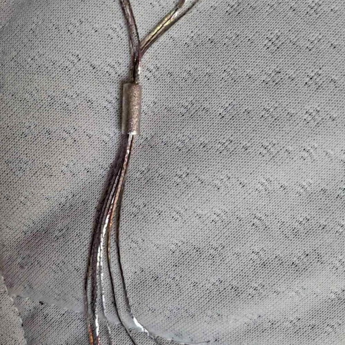 Discreet Necklace with Metallic Threads new, fashion jewelry