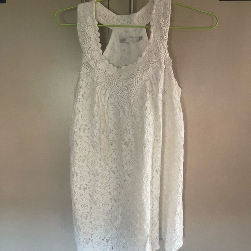 Women's dress used, size S, white