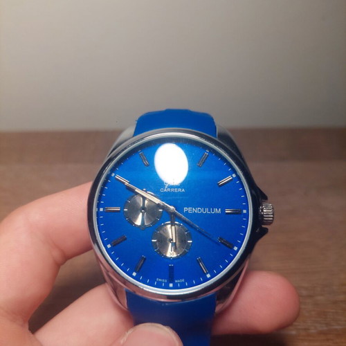 Night Out Bundle with Blue Watch and Two Stainless Steel Chains