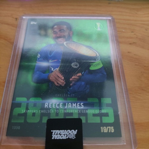 Topps Total Football Reece James UEFA Conference League Winners Chelsea card like new