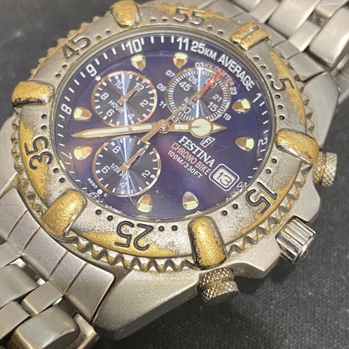 Festina Chrono Bike 8890 wristwatch used, chronograph 100m