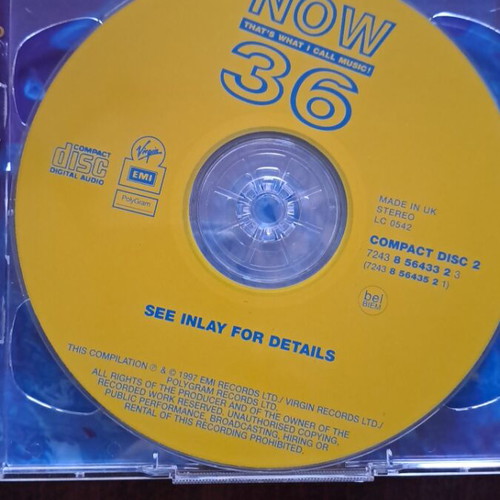 Now 36 CD like new, pop, 2 discs